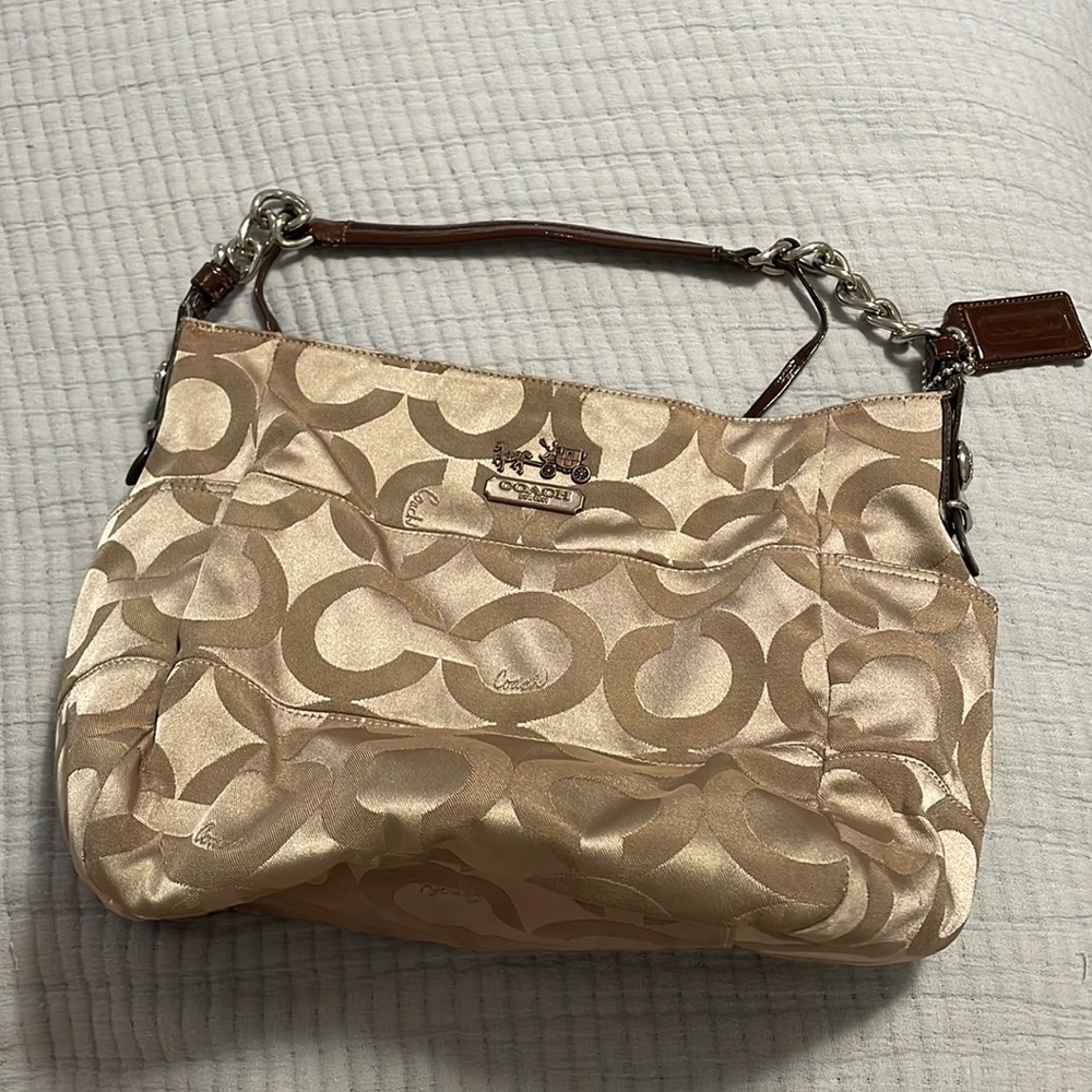 Coach Bucket Bag Purse with Dust bag, PINK INTERIOR